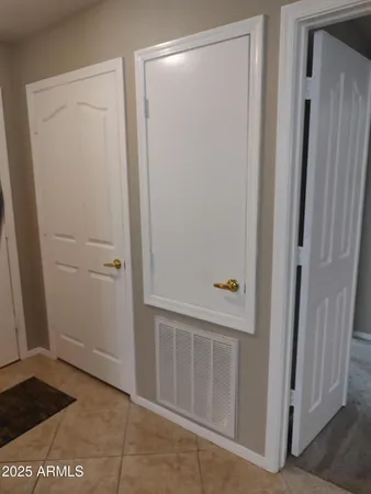 a view of front door