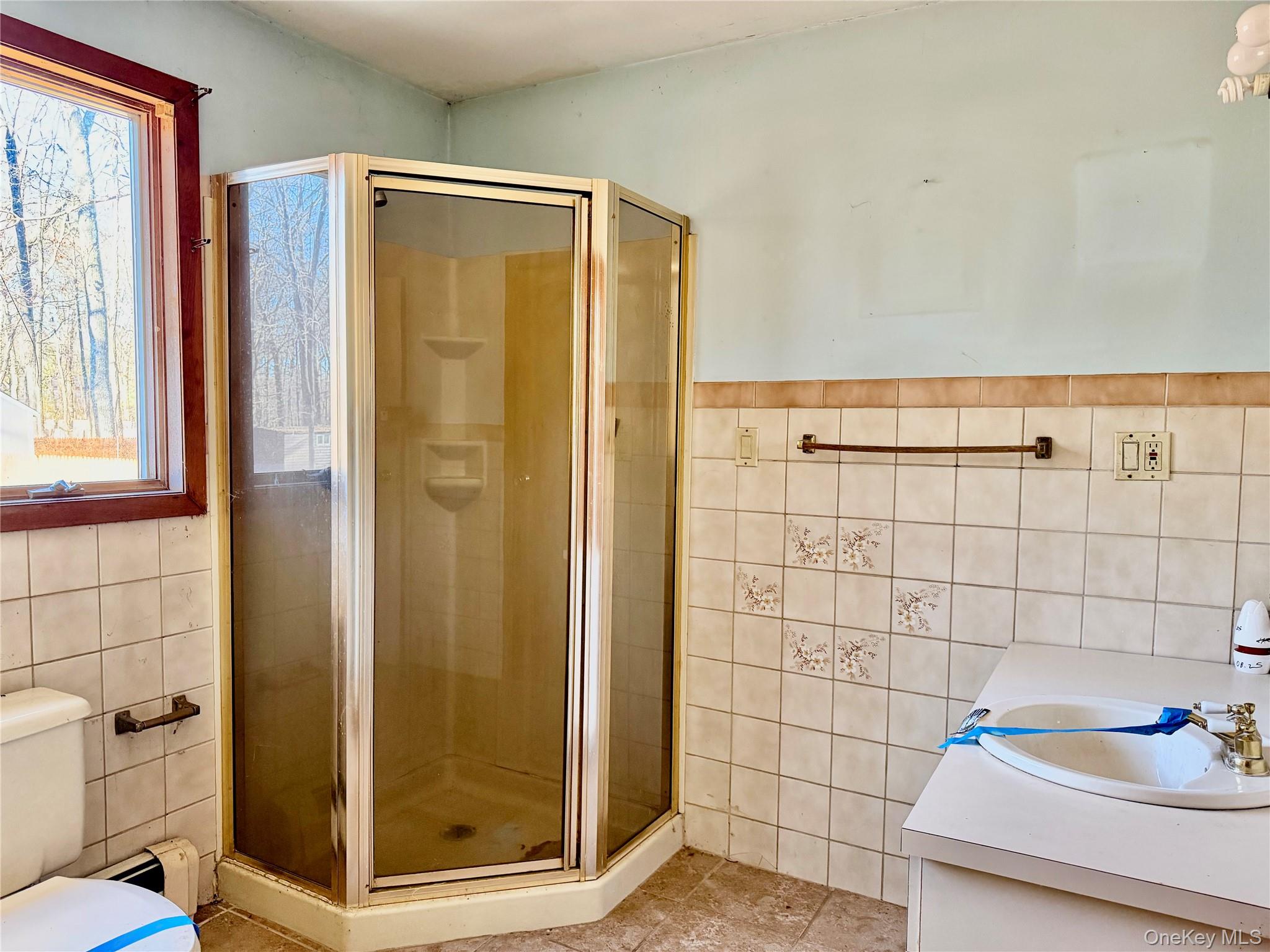26 North Swezeytown Road Middle Island, NY 11953 - Photo 11 of 27 a bathroom with a shower
