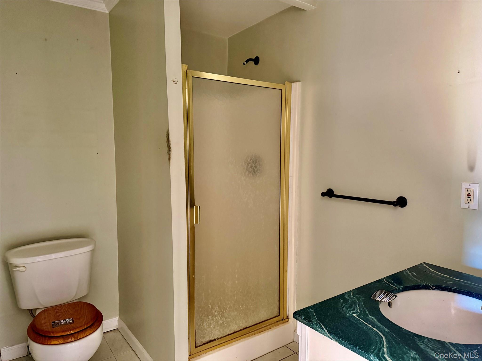 26 North Swezeytown Road Middle Island, NY 11953 - Photo 24 of 27 a bathroom with a toilet and a mirror