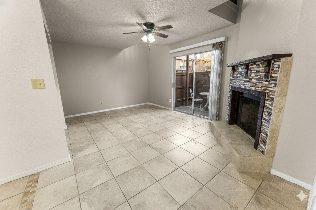 1500 Bay Area Boulevard, Unit 138 Houston, TX 77058 - Photo 5 of 13 a view of an empty room with a fireplace