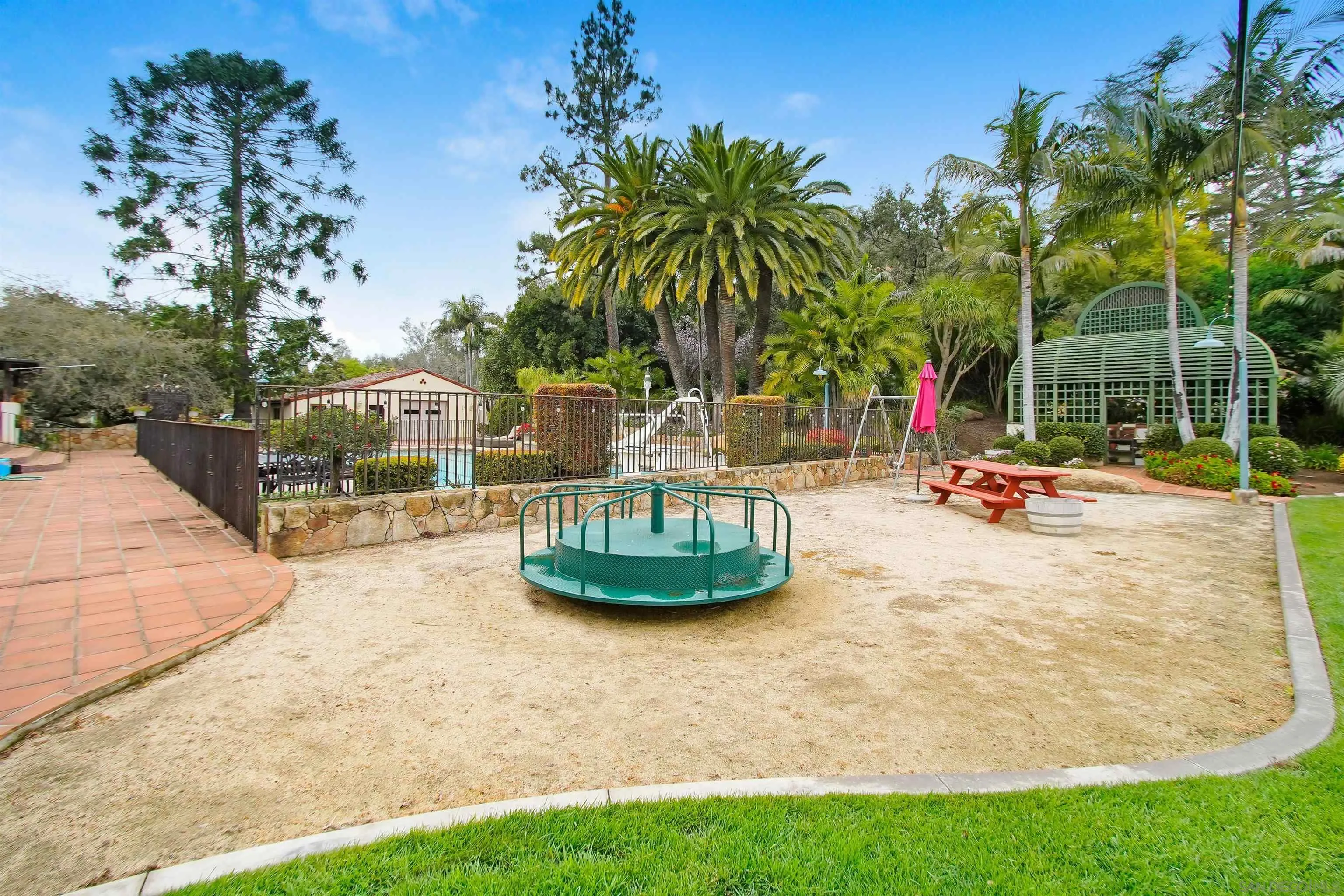 16757 Old Guejito Grade Road Escondido, CA 92027 - Photo 16 of 38 a swimming pool with outdoor seating and yard