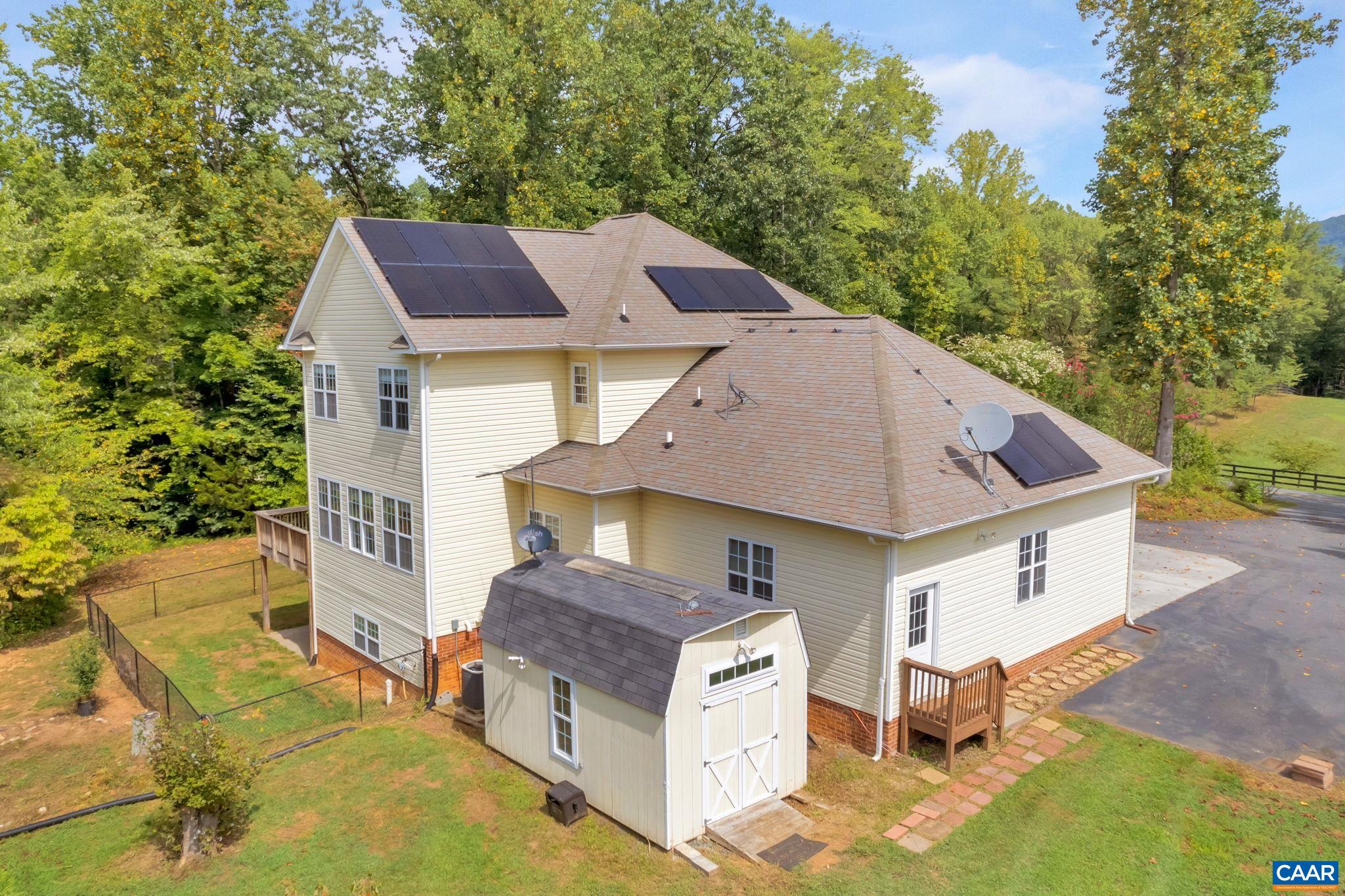 1411 Middle River Road Stanardsville, VA 22973 - Photo 54 of 65 a aerial view of a house with a yard