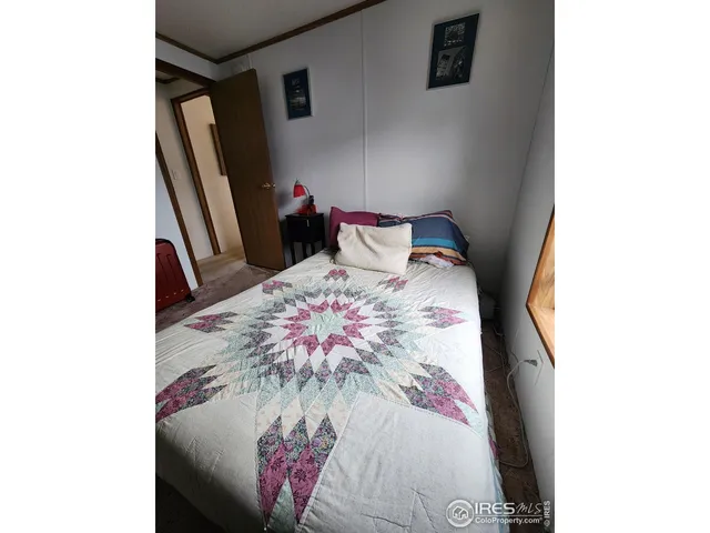 a bed room with a bed