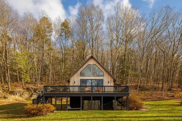 a house view with a garden space