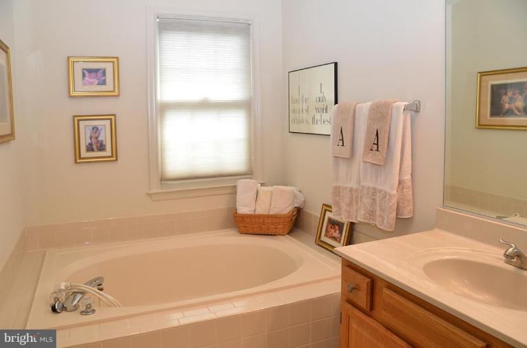 1244 Woodbrook Court Reston, VA 20194 - Photo 22 of 30 Soaking Tub and Vaulted ceiling in Master Bath