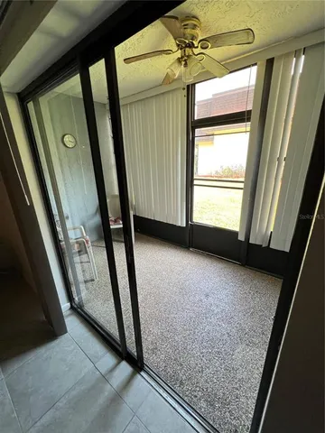 a view of an entryway door