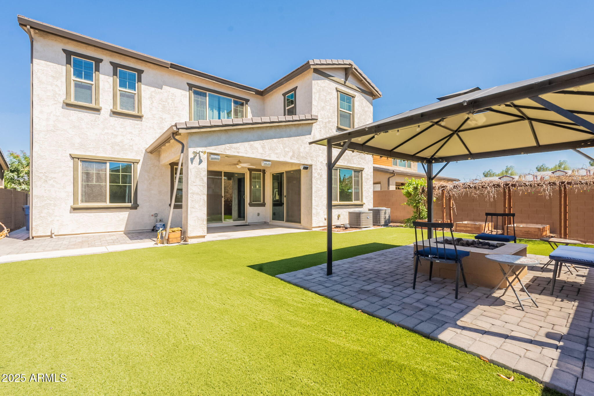 98 North Bay Drive Gilbert, AZ 85233 - Photo 34 of 37 a view of outdoor space yard deck patio and swimming pool