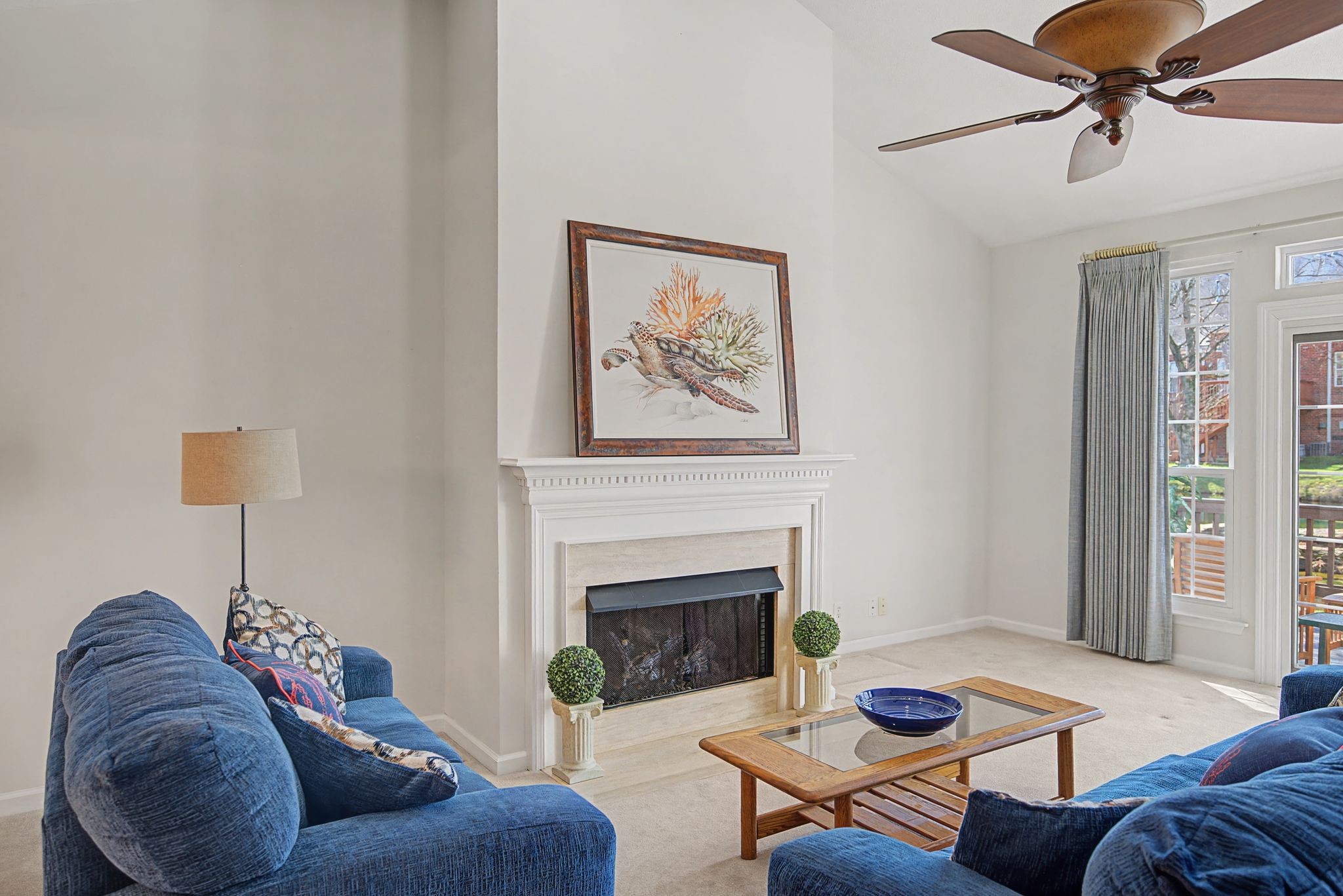 231 Green Harbor Road, Unit 8 Old Hickory, TN 37138 - Photo 18 of 36 a living room with furniture and a fireplace