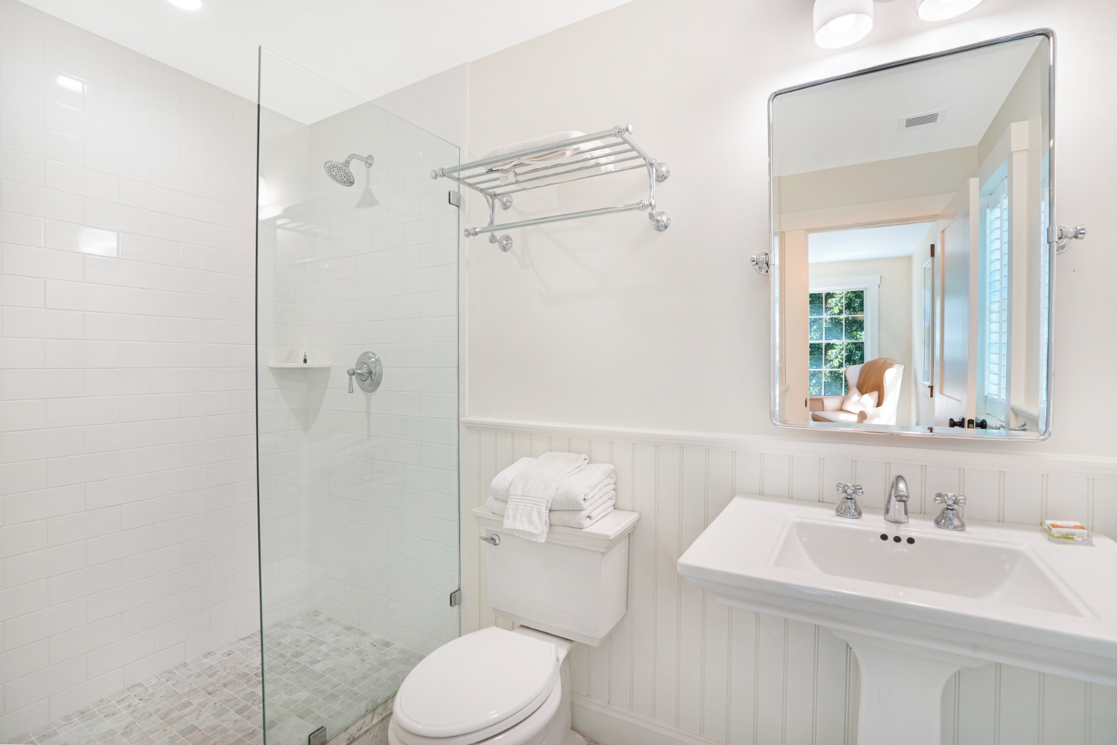 53 Stoney Hill Road West Tisbury, MA 02568 - Photo 34 of 51 a bathroom with a sink toilet and shower