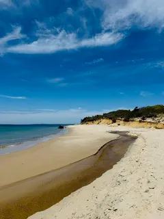 a view of an ocean and beach