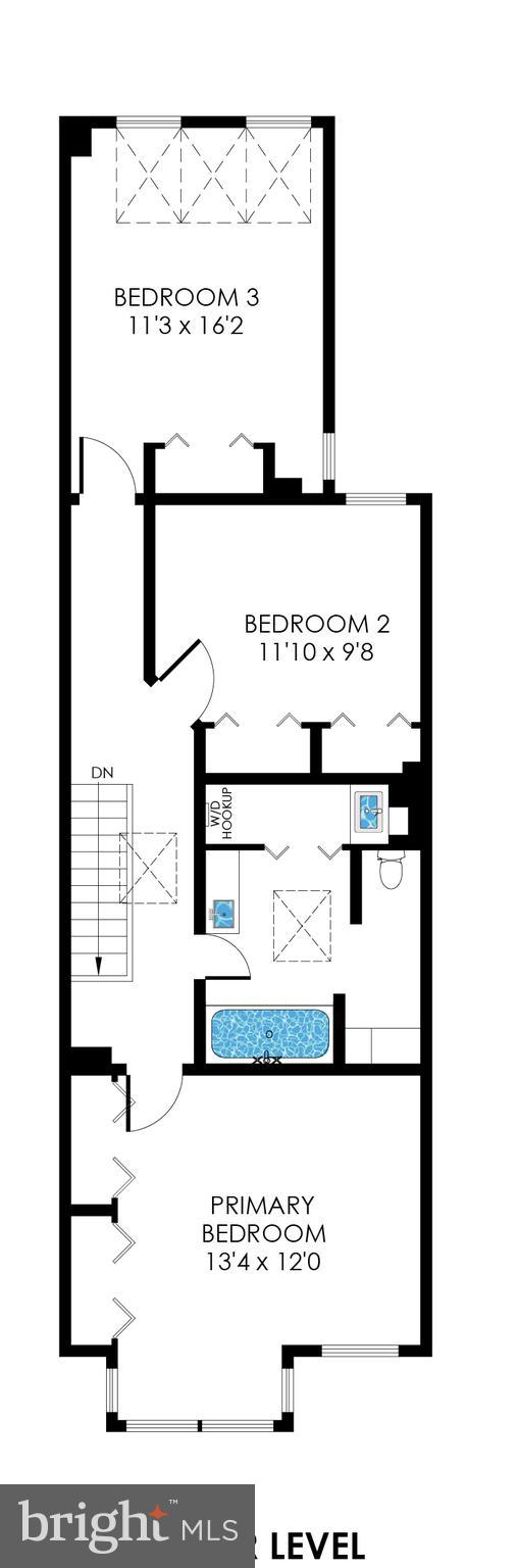 148 F Street Southeast Washington, DC 20003 - Photo 71 of 72 Upper level floor plan