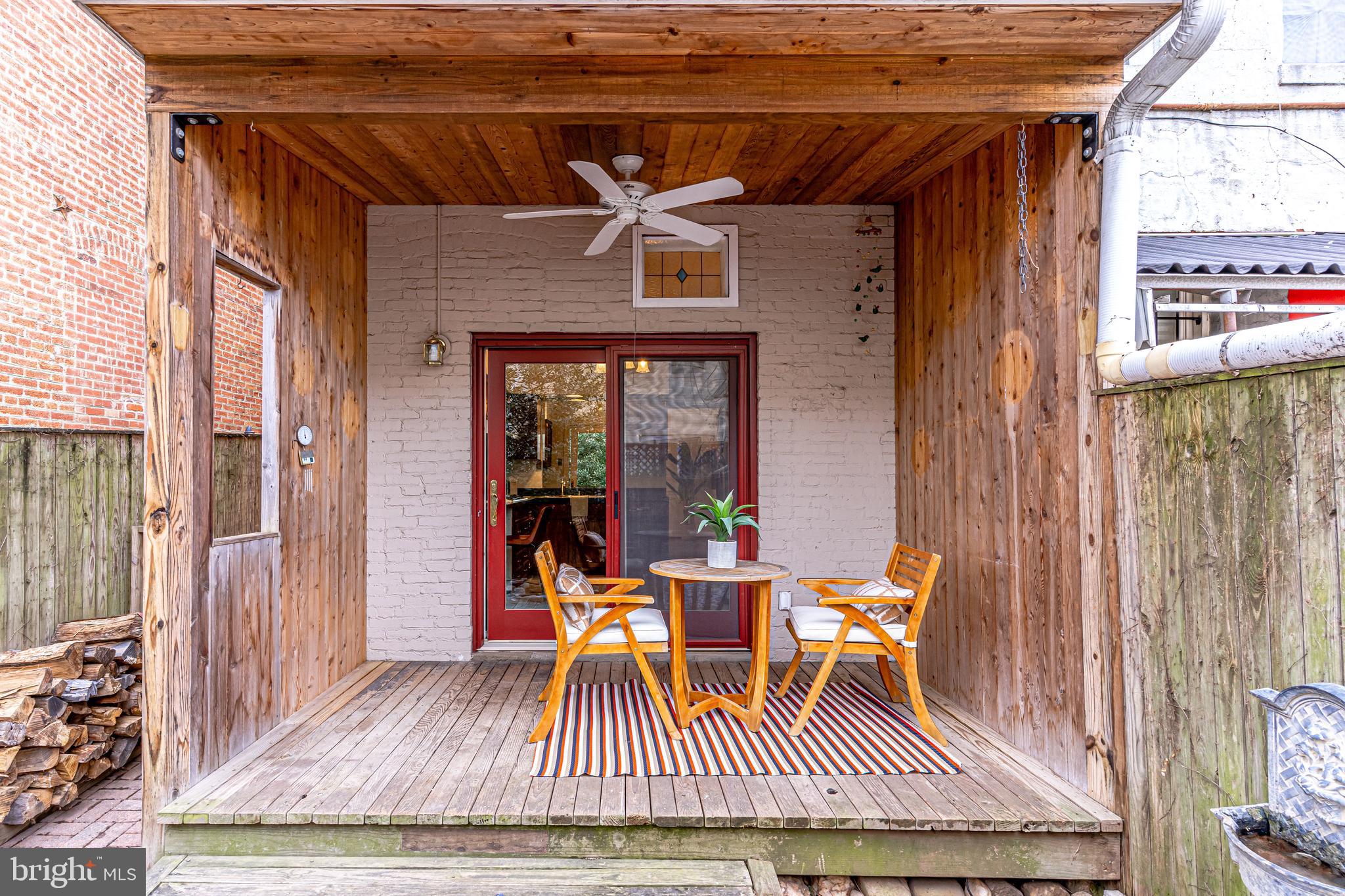 148 F Street Southeast Washington, DC 20003 - Photo 50 of 72 Covered porch for al fresco dining