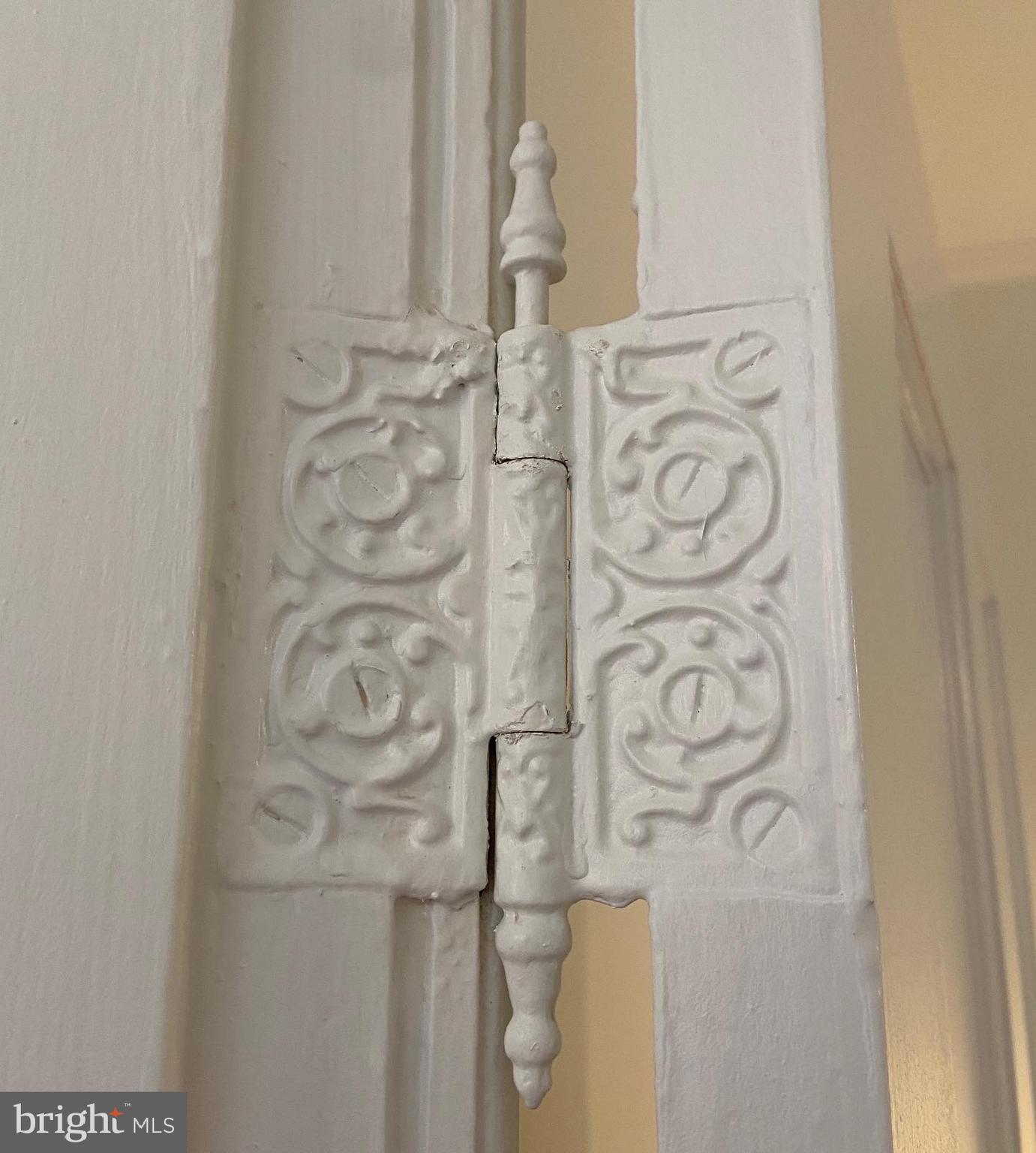 148 F Street Southeast Washington, DC 20003 - Photo 54 of 72 Ornate original hinge details on BR doors