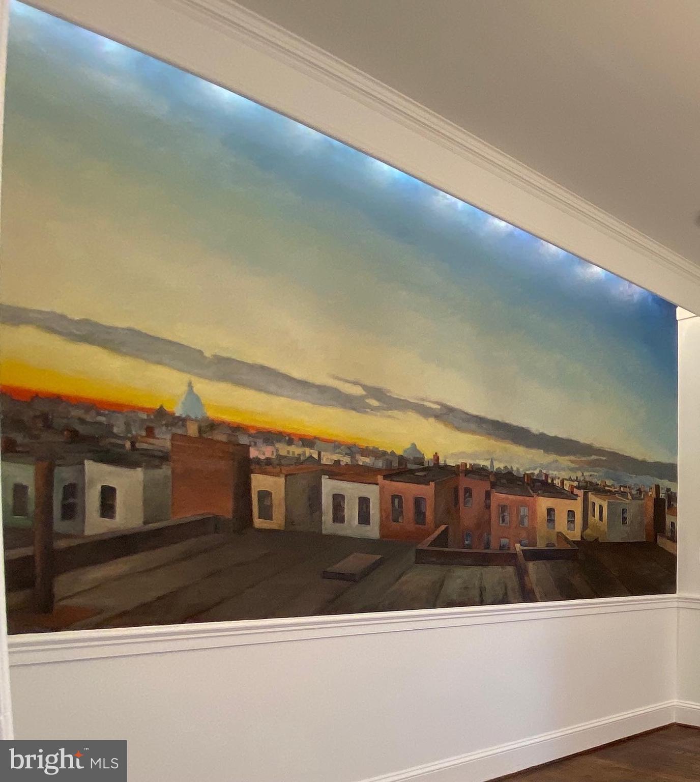 148 F Street Southeast Washington, DC 20003 - Photo 55 of 72 DR mural depicts view from the roof of the house