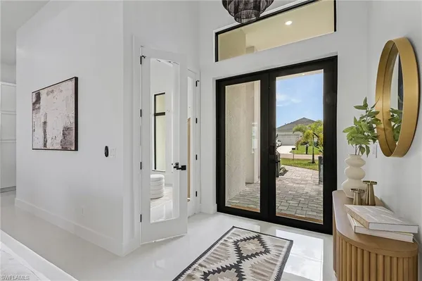 a view of a hallway with interior of the house