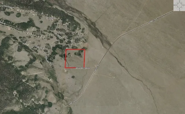 a view of a dry yard