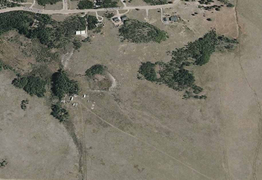 223 Breakneck Pass Road Fairplay, CO 80440 - Photo 22 of 23 an aerial view of a house with a yard