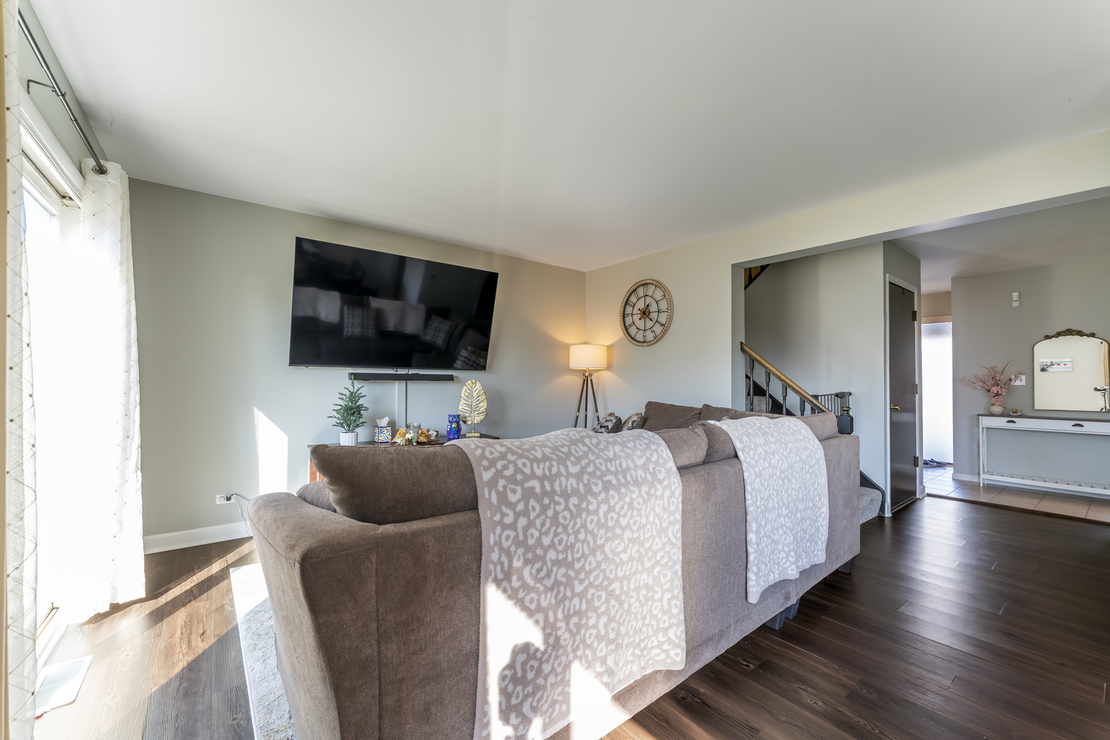 404 Arrow Trail Wheeling, IL 60090 - Photo 4 of 26 a spacious bedroom with a bed and a flat screen tv