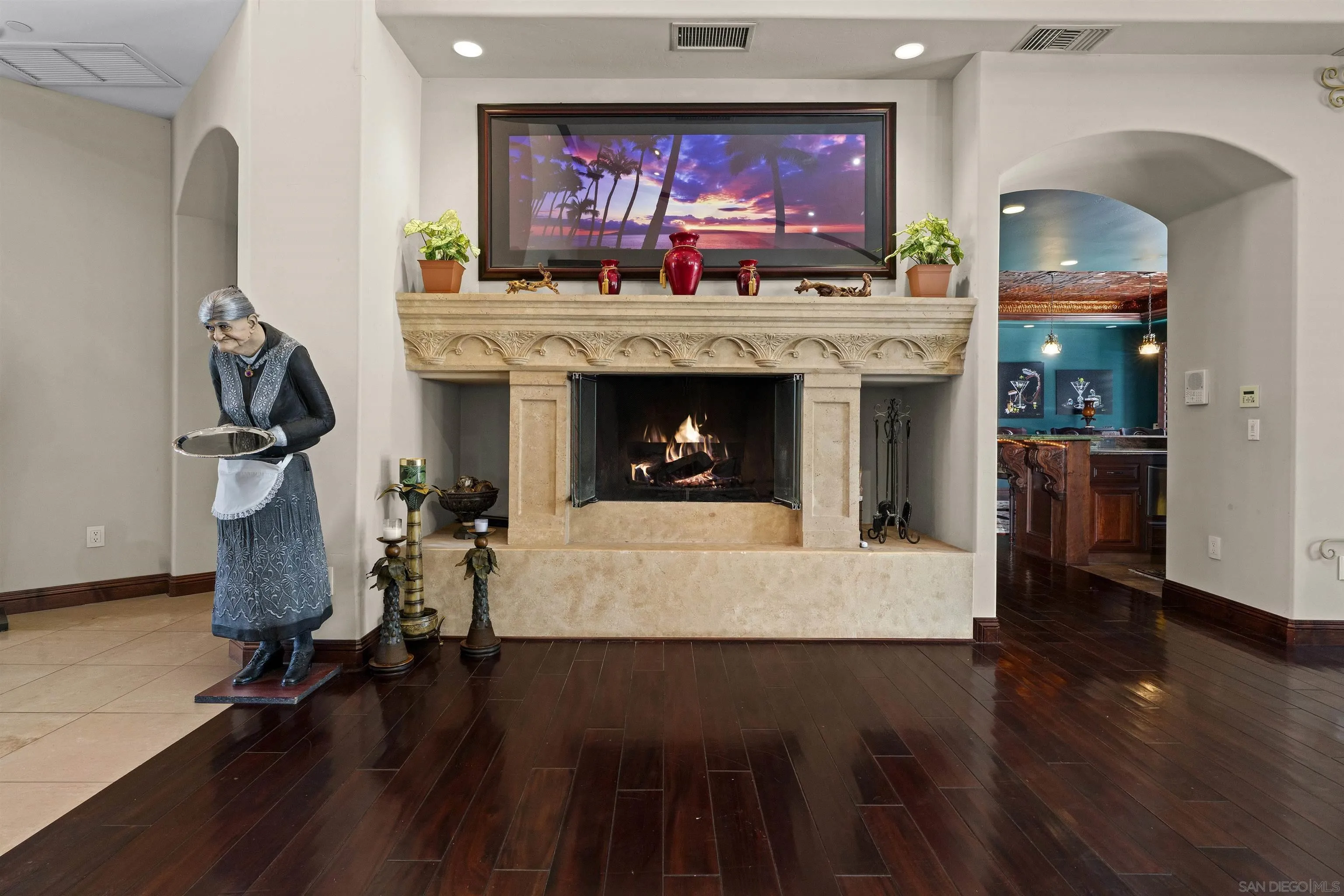 2882 Conestoga Circle Alpine, CA 91901 - Photo 21 of 75 a living room with furniture and a fireplace