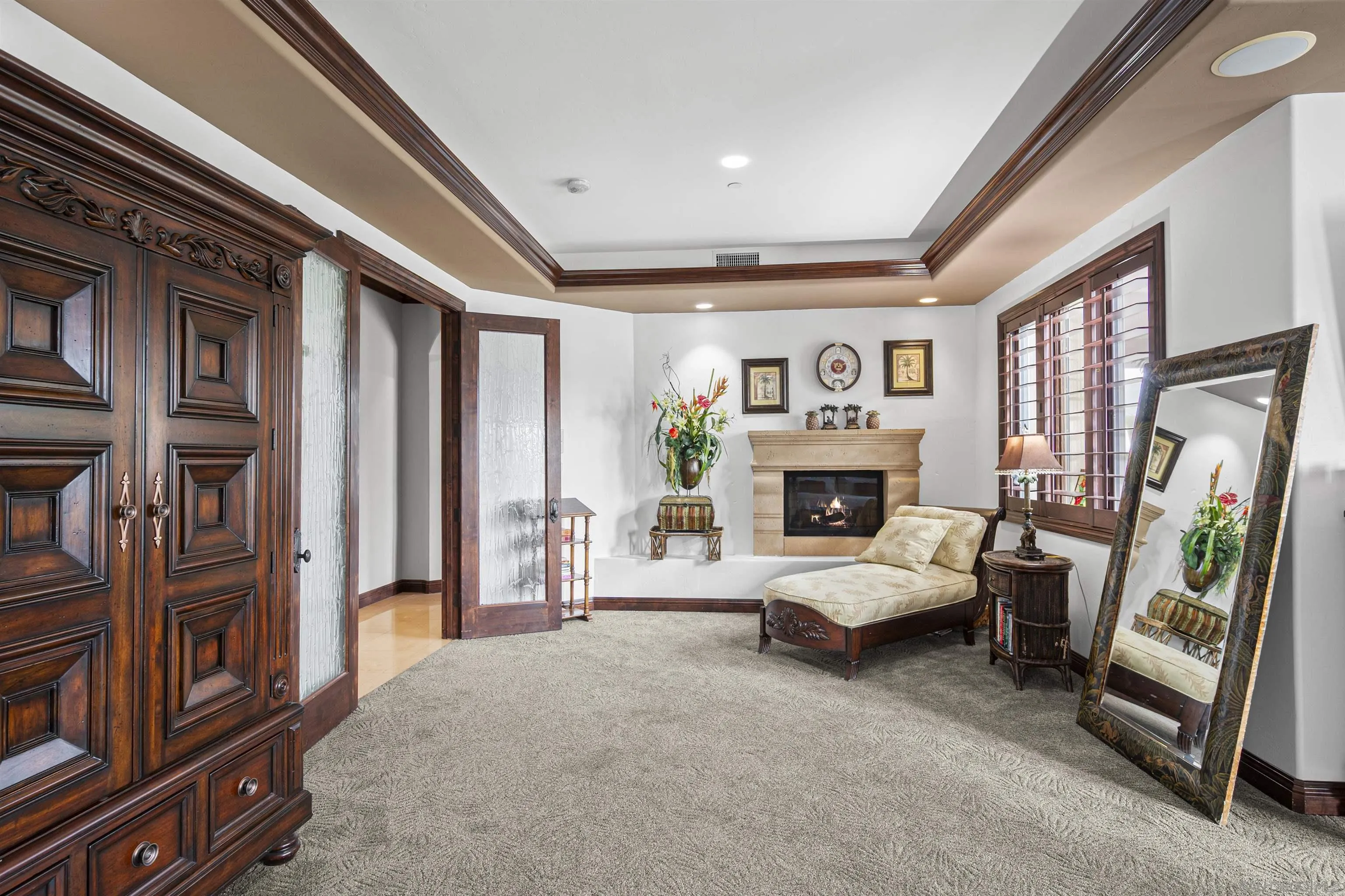 2882 Conestoga Circle Alpine, CA 91901 - Photo 37 of 75 a living room with furniture and a fireplace