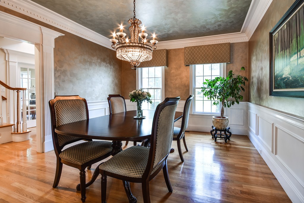 11 Marshall Road Wellesley, MA 02482 - Photo 5 of 18 a view of a dining room with furniture window and wooden floor