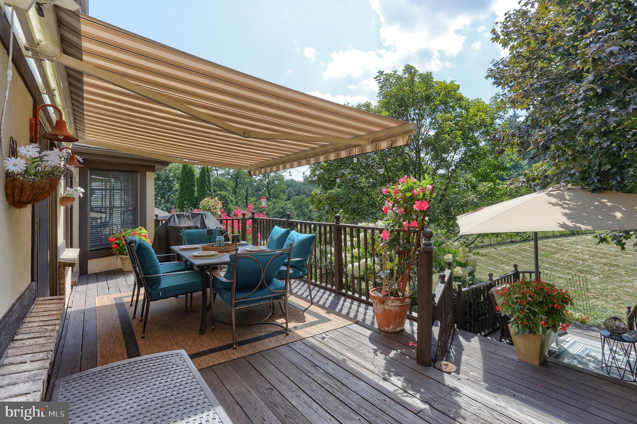 1 Banbury Road Hummelstown, PA 17036 - Photo 64 of 111 Awning on deck - summer view
