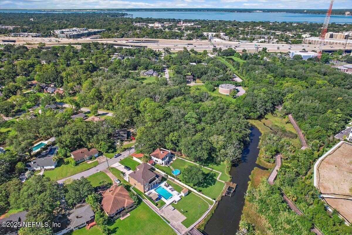 701 Old Hickory Road Jacksonville, FL 32207 - Photo 35 of 36 an aerial view of residential houses with outdoor space and trees