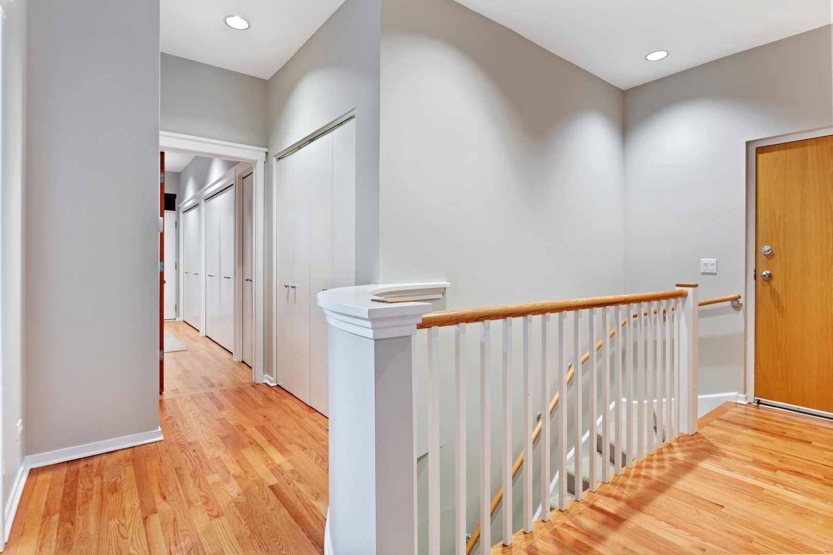 2955 North Racine Avenue, Unit 1A Chicago, IL 60657 - Photo 16 of 29 a view of a hallway with a white walls