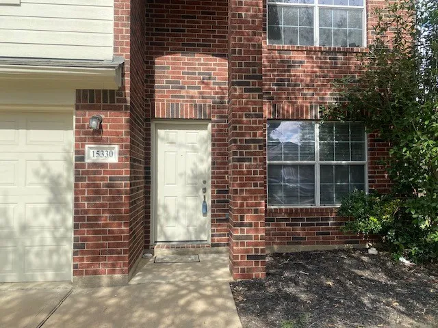 a view of front door of house