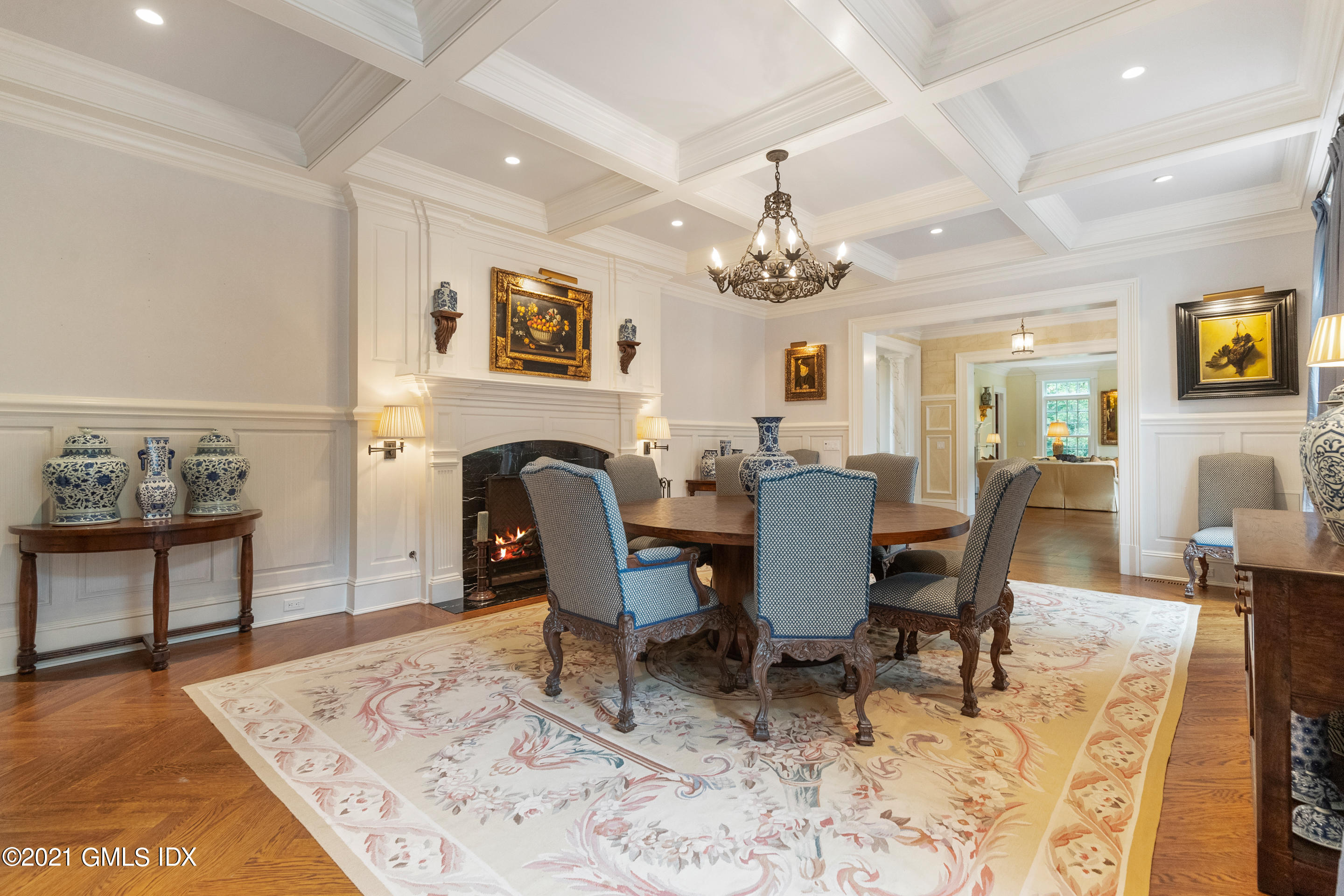 55 Perkins Road Greenwich, CT 06830 - Photo 10 of 38 a view of a dining room with furniture