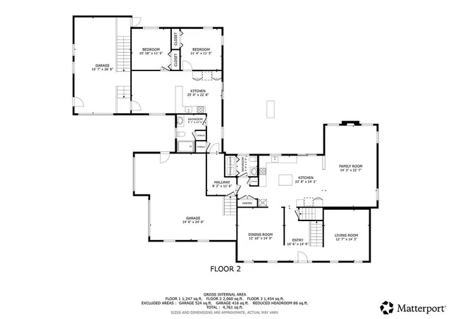 a picture of a room with a white wall and a painting