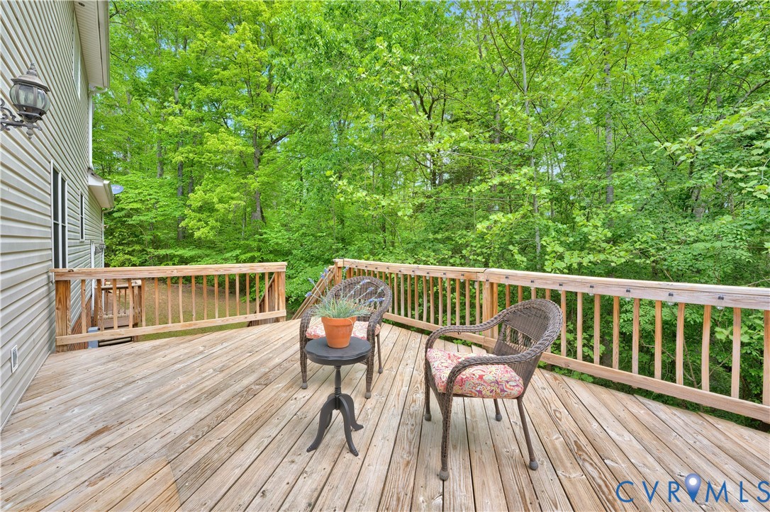 16148 Buckfast Place Beaverdam, VA 23015 - Photo 41 of 48 a view of a chairs on wooden deck