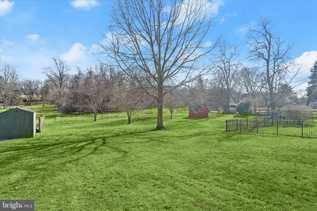 a view of house with backyard