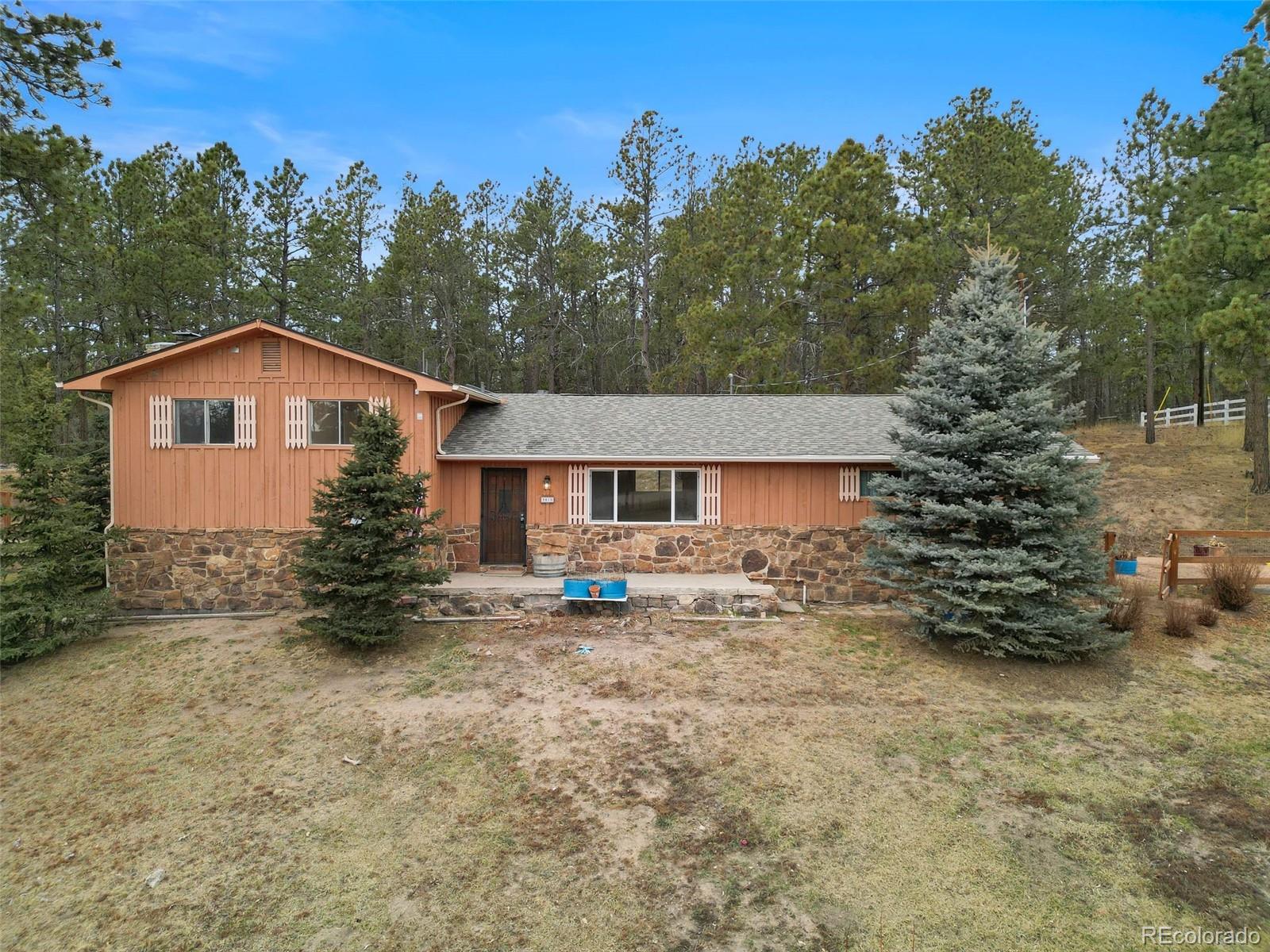 7020 Wildridge Road Colorado Springs, CO 80908 - Photo 10 of 45 a view of a house with a yard and tree s