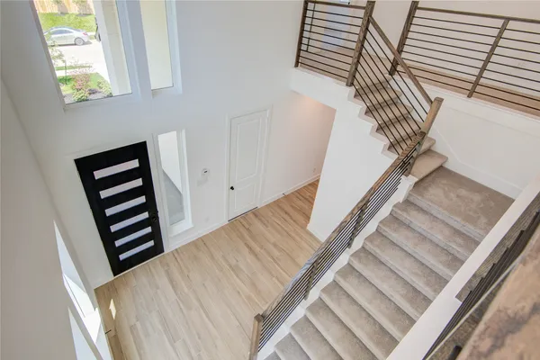 a view of wooden floor in a room