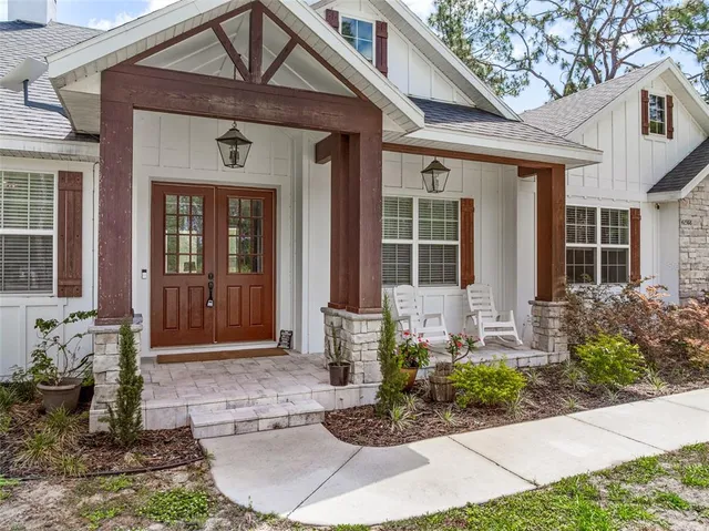 a front view of a house