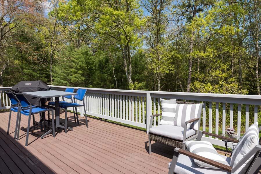 6 Wading Place Road Mashpee, MA 02649 - Photo 28 of 35 a view of a patio with wooden floor