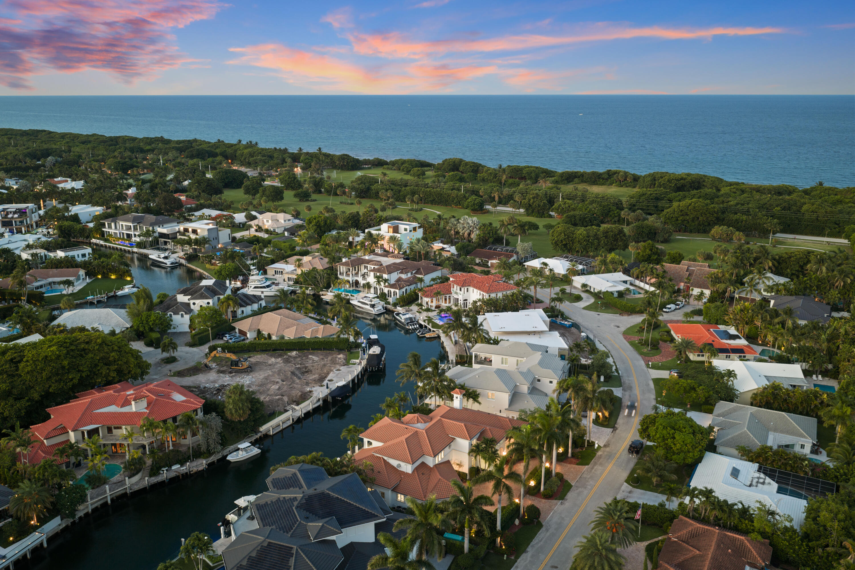 723 Marble Way Boca Raton, FL 33432 - Photo 83 of 89 Aerial Twilight