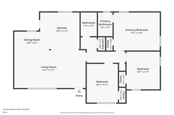 $3,500 | 1253 Dunwoody Lane Northeast, Atlanta, GA 30319