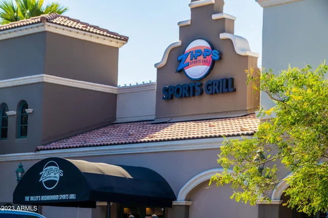 a front view of a building