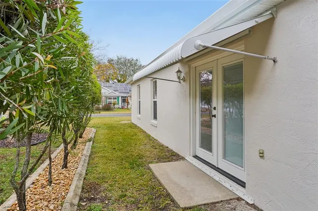 an aerial view of residential building with parking space