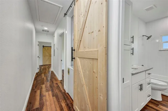 wooden floor in an empty room