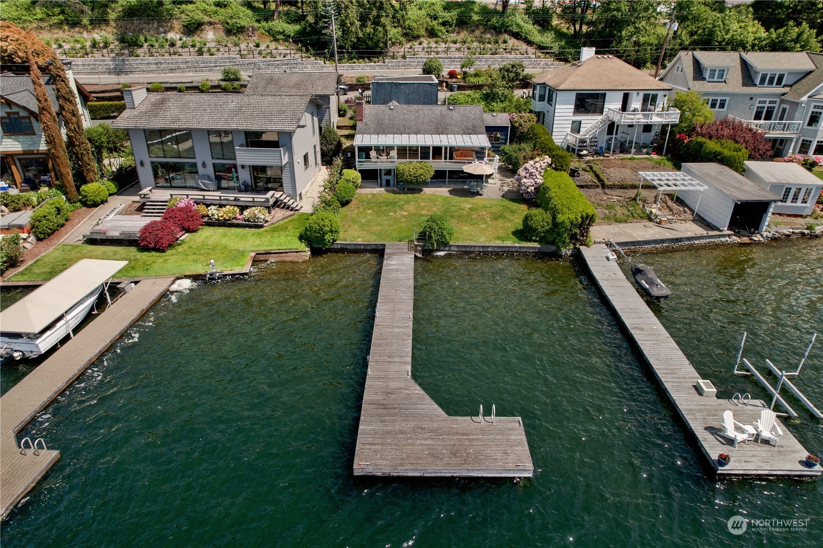 7005 Ripley Ln S East Renton, WA 98056 - Photo 33 of 35 an aerial view of a house with a garden and trees