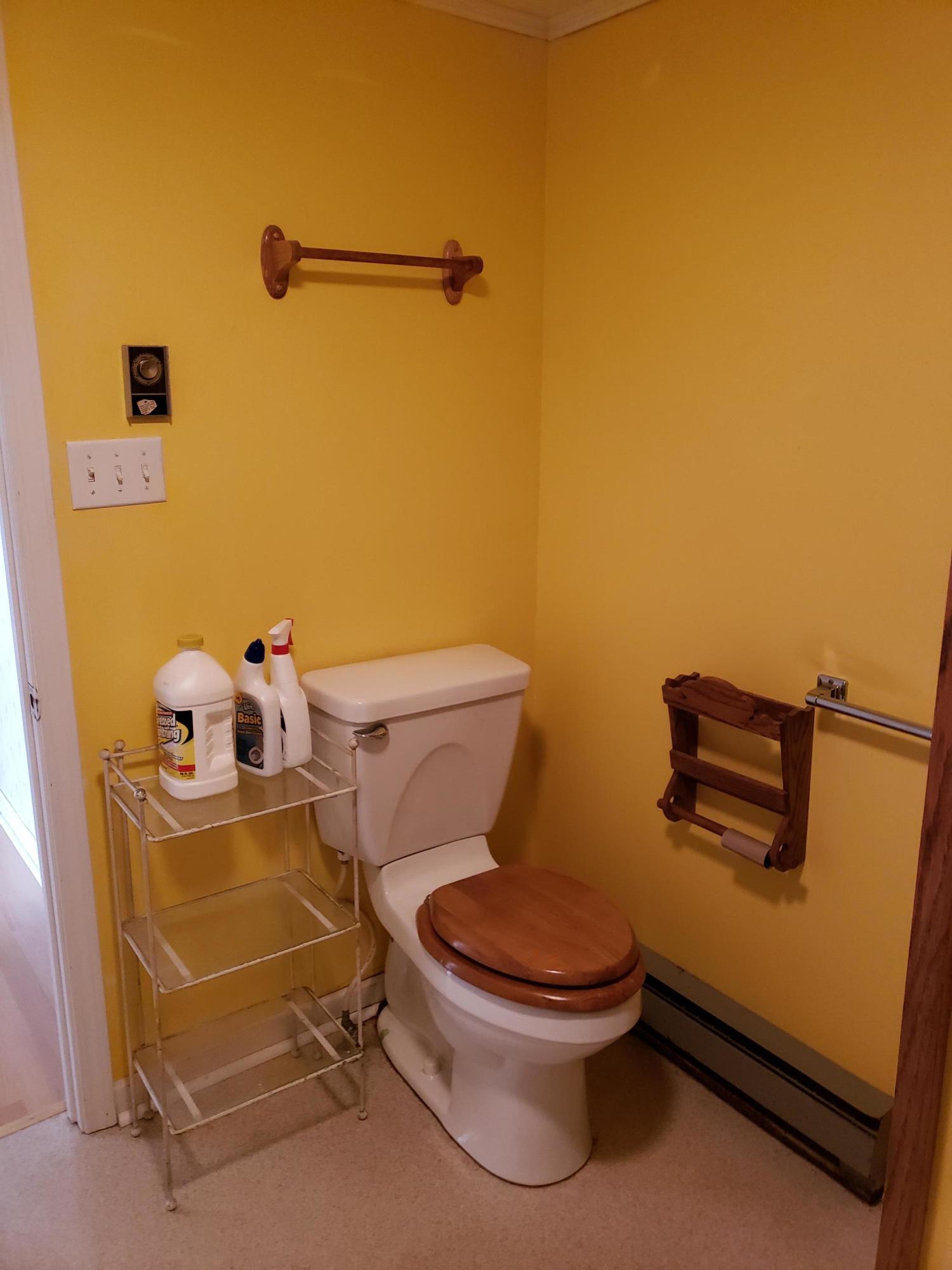 3529 Old Forge Road Rocky Mount, VA 24151 - Photo 10 of 14 a bathroom with a toilet and a mirror