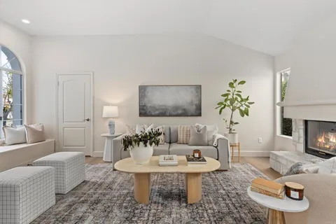 a kitchen with stainless steel appliances a stove and a refrigerator