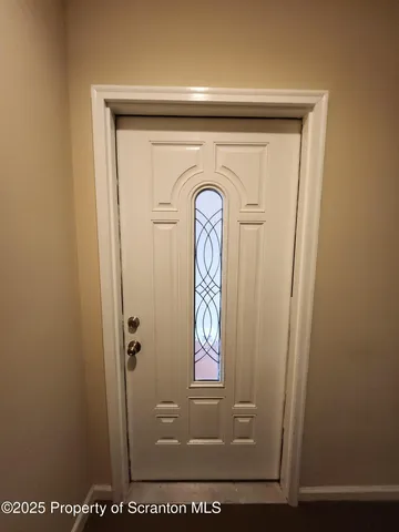 a view of front door