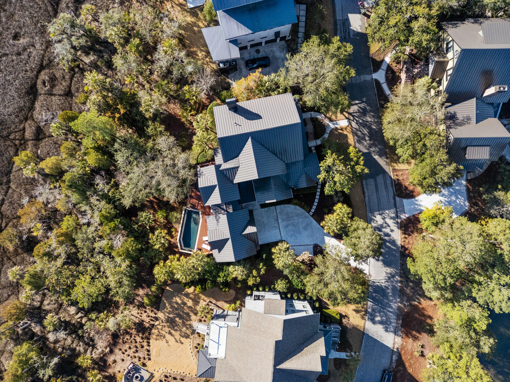 54 Watroo Point Charleston, SC 29492 - Photo 8 of 66 Aerial View of Home