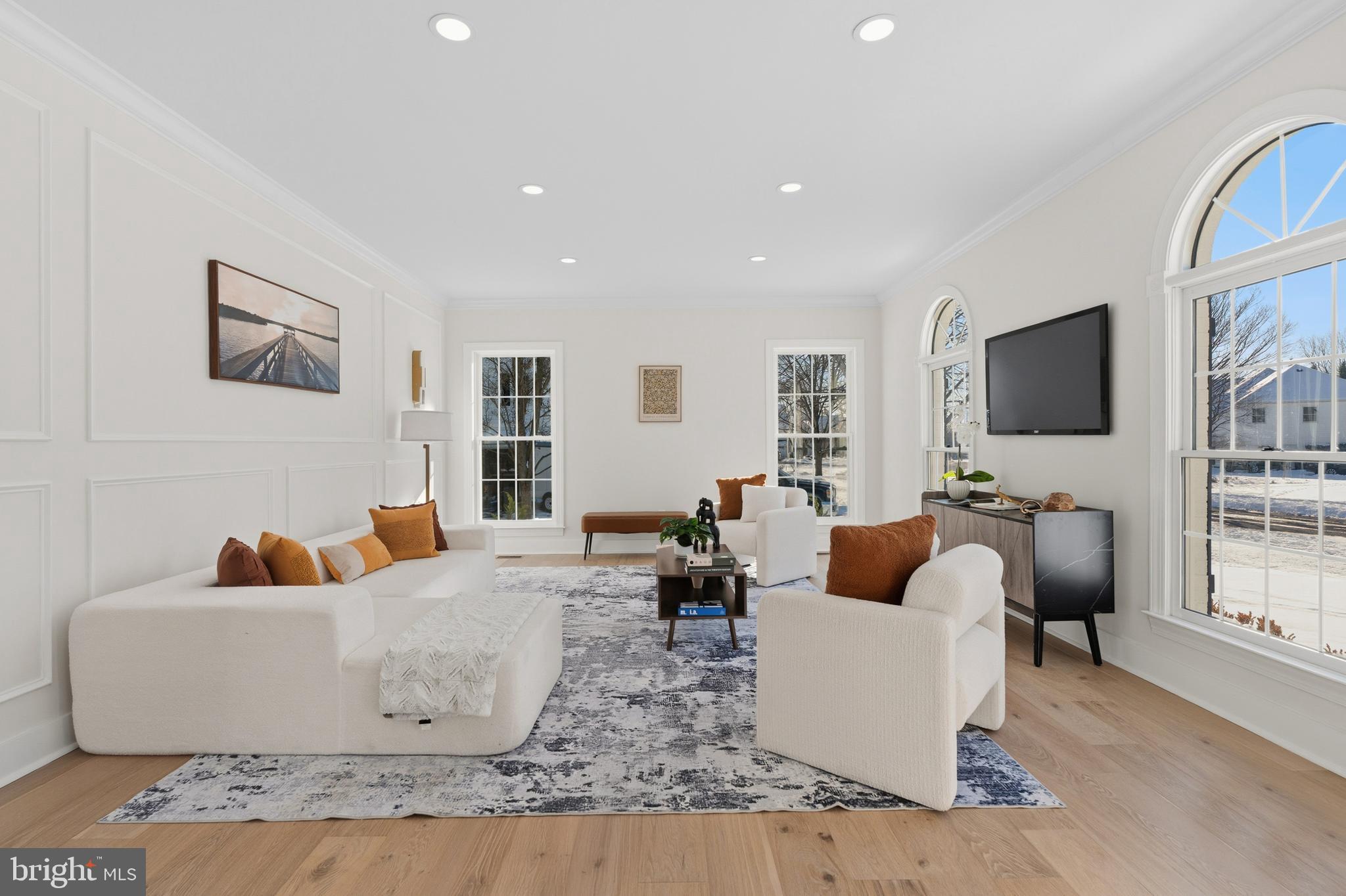 1586 Brookfield Road Newtown, PA 18940 - Photo 24 of 64 a living room with furniture and a flat screen tv