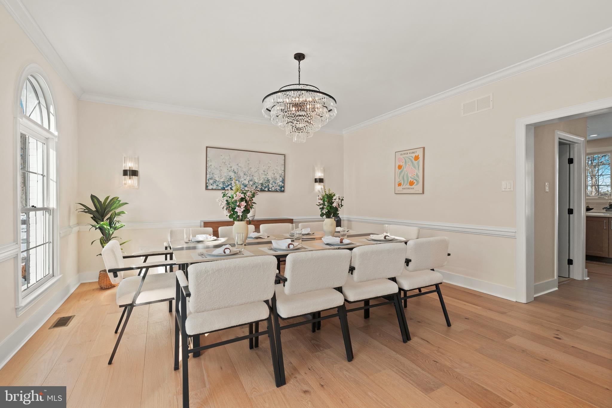 1586 Brookfield Road Newtown, PA 18940 - Photo 7 of 64 a view of a dining room with furniture and wooden floor