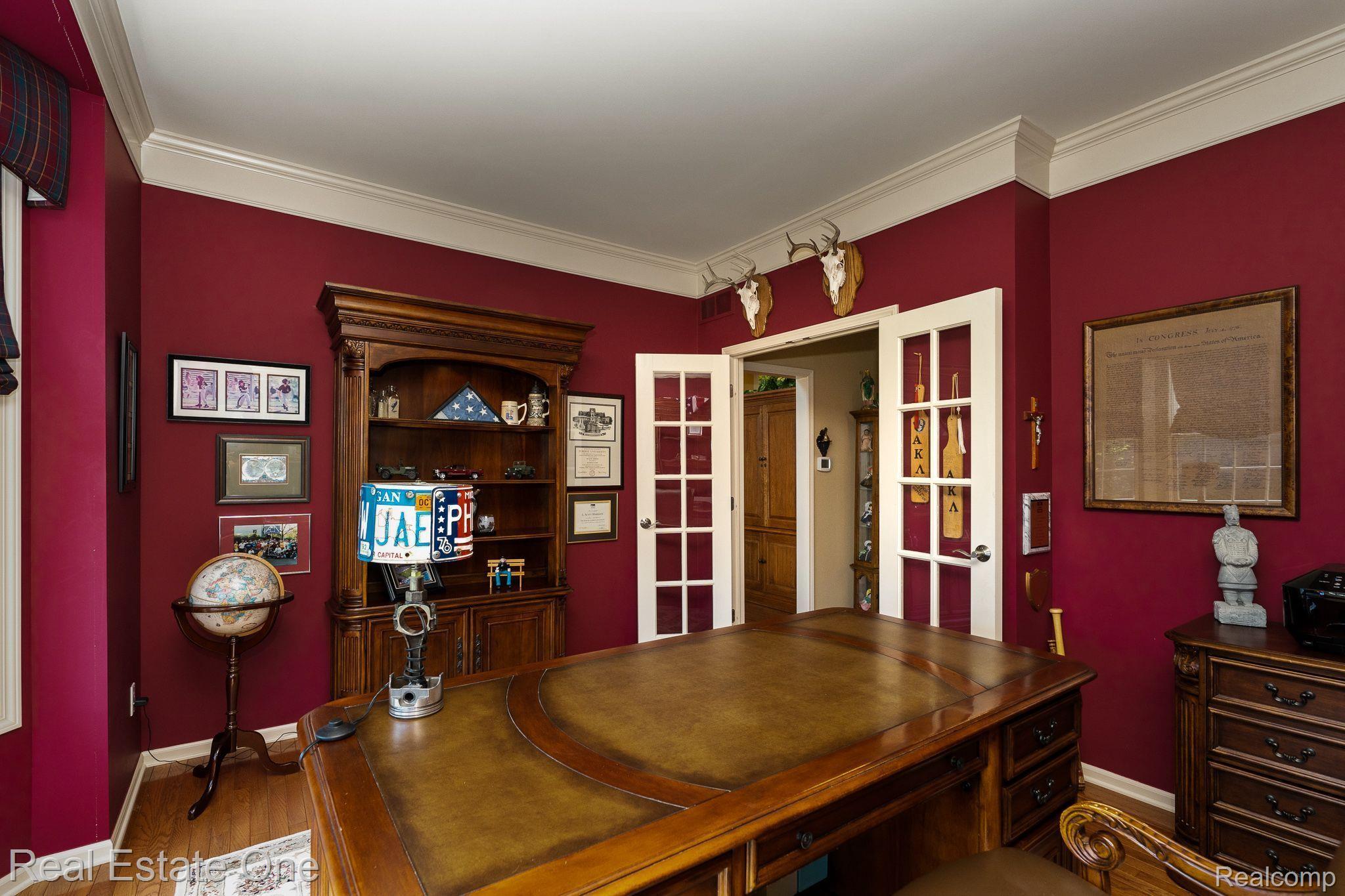 726 Loggers Circle Rochester, MI 48307 - Photo 8 of 64 Office with French Doors